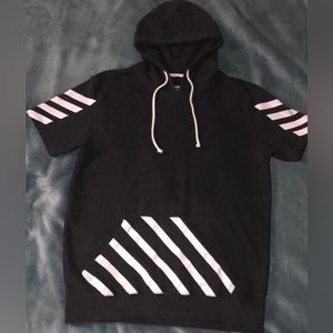 Carbon Short Sleeve Hoodie - small